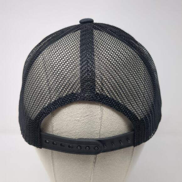 The Montana Scene Snapback Trucker Hat Blue One Size Adjustable Mesh Back - Picture 6 of 9